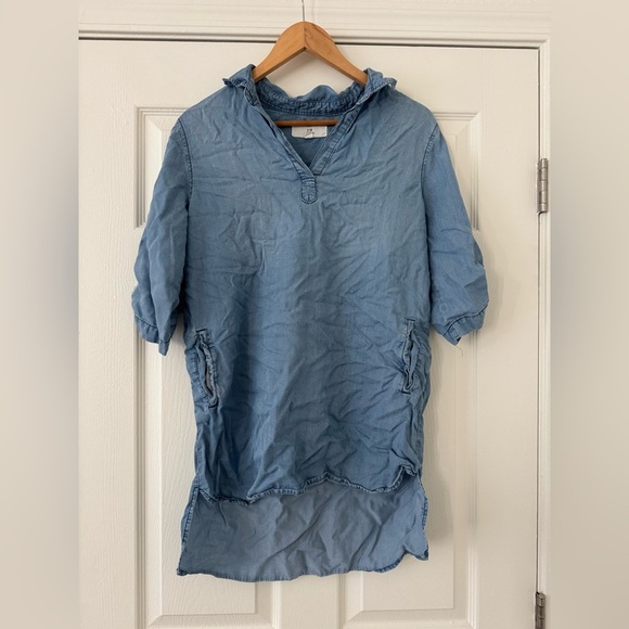 Denim Chambray Tunic Shirt - Picture 1 of 2